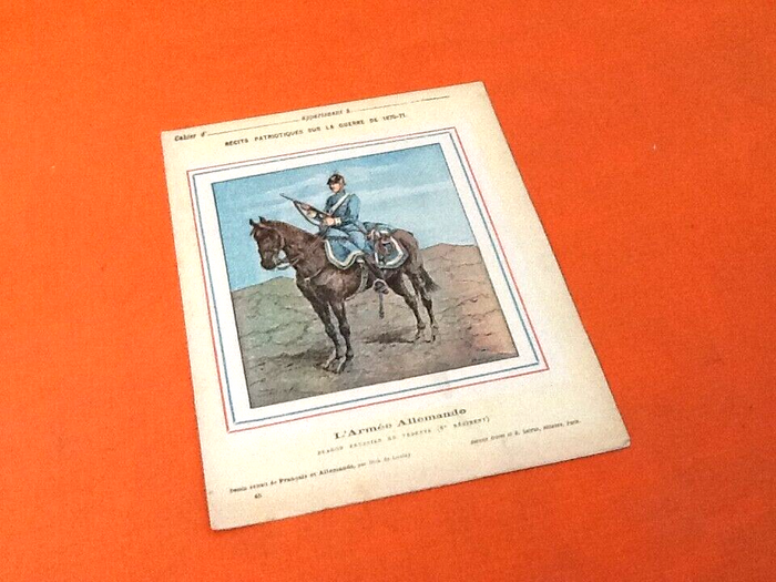 2 anciens Protège-cahiers Récits patriotiques sur la Guerre de 1870-71 - photo numéro 2