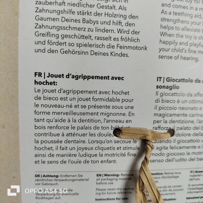 Hochet ourson pour bébé - photo numéro 4