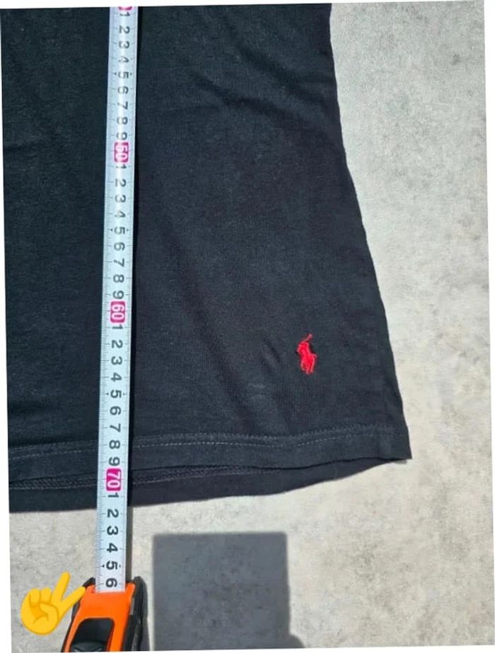 T-shirt Ralph Lauren L coupe col rond noir Homme Men tee67 - photo numéro 5