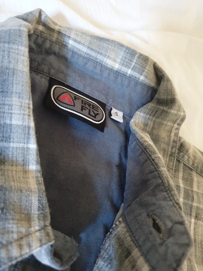 Chemise manches courtes à carreaux marque Firefly taille S - photo numéro 2