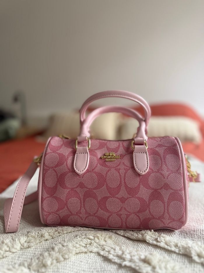 Sac coach rose - photo numéro 5