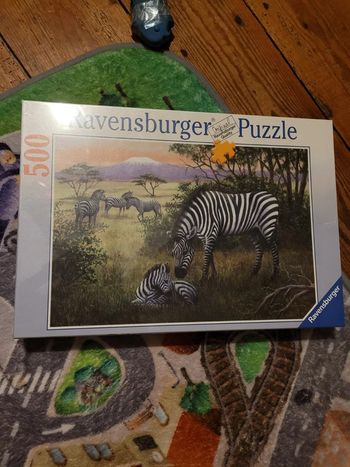 NEUF sous blister Puzzle Famille Zèbres Savane Afrique 500 pièces 145256