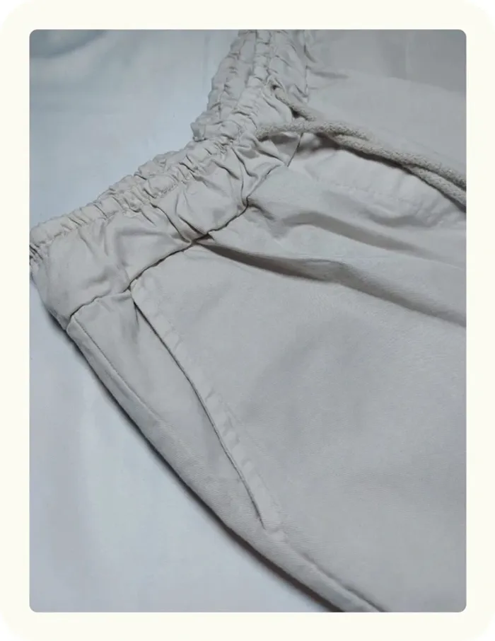 Pantalon parachute femme beige Neuf - photo numéro 3