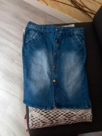 Jupe jeans camaïeu