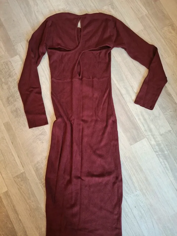 Robe pull bordeaux - photo numéro 3