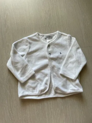 Veste blanche 6 mois obaibi