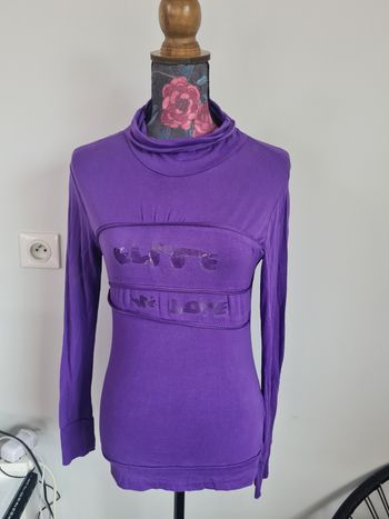 Beau col roule violet elite