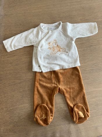 Ensemble Lulu castagnette 3 mois