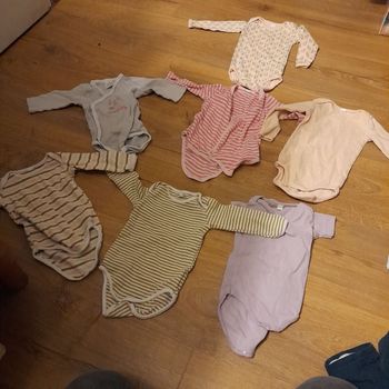 Lot de 7 bodys fille 6 mois