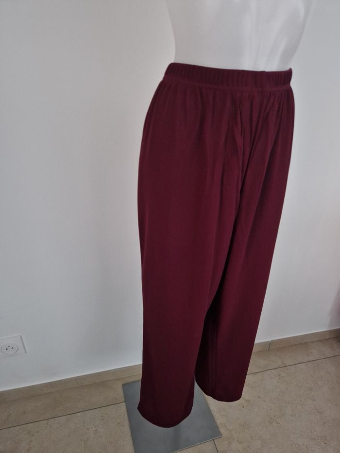 Pantalon couleur lie de vin, Daxon - photo numéro 4