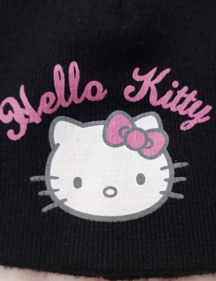 Bonnet Hello Kitty noir T52 - photo numéro 4