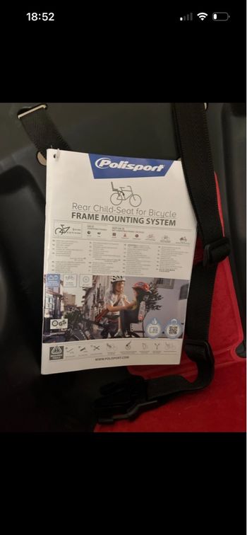 Siège enfant vélo polisport neuf 