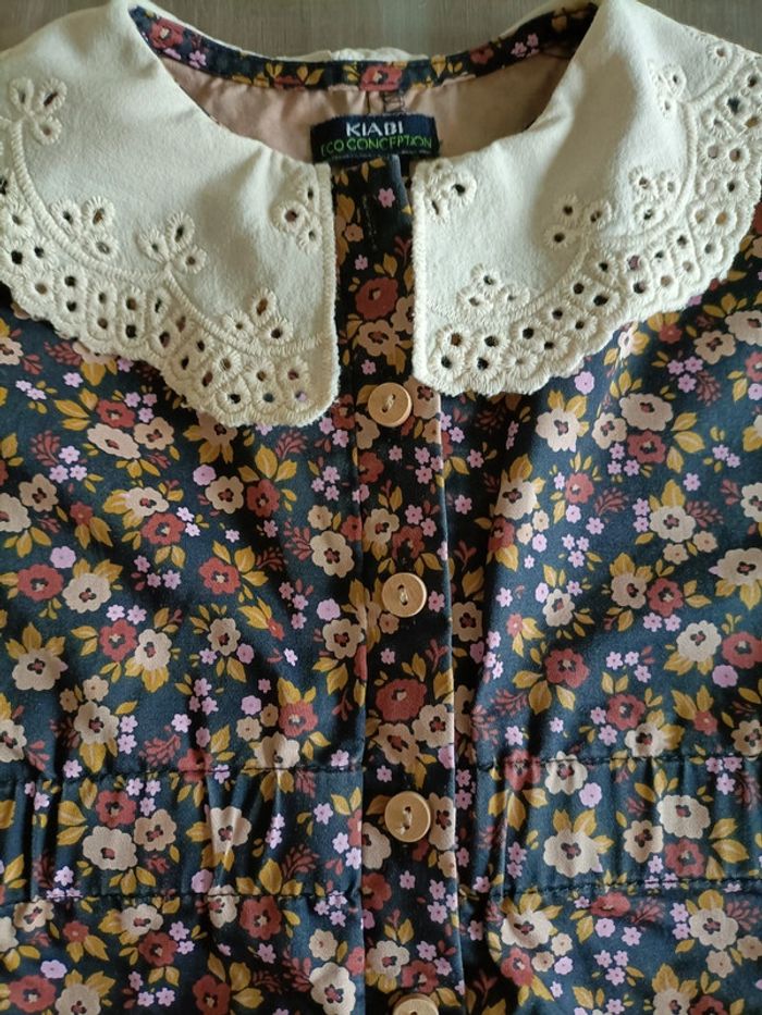 Combinaison pantalon sans manches imprimée fleurs 1 mois - photo numéro 2