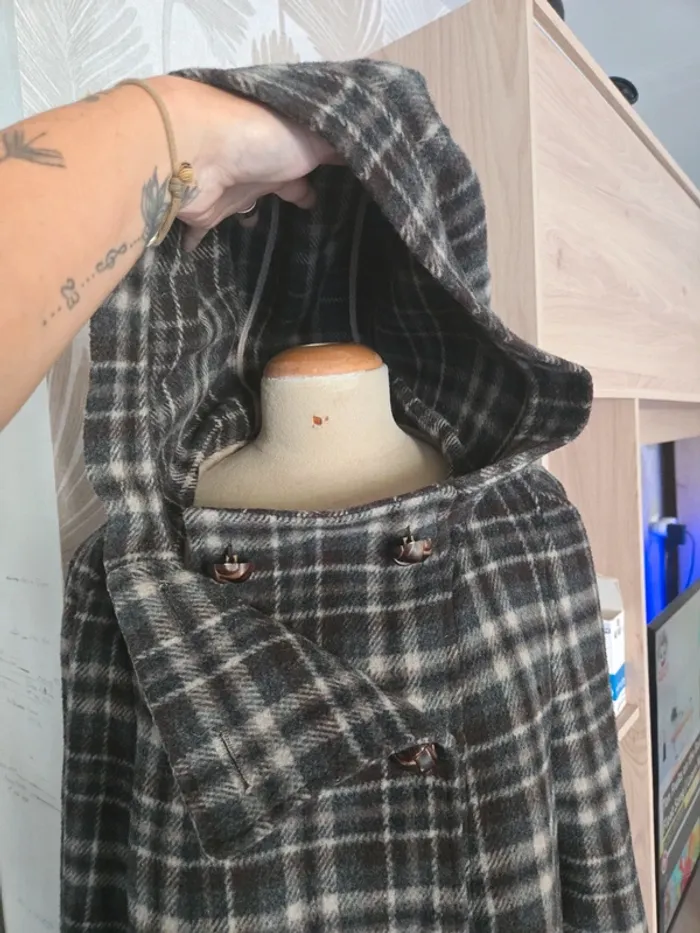 Manteau zara en laine taille L - photo numéro 3