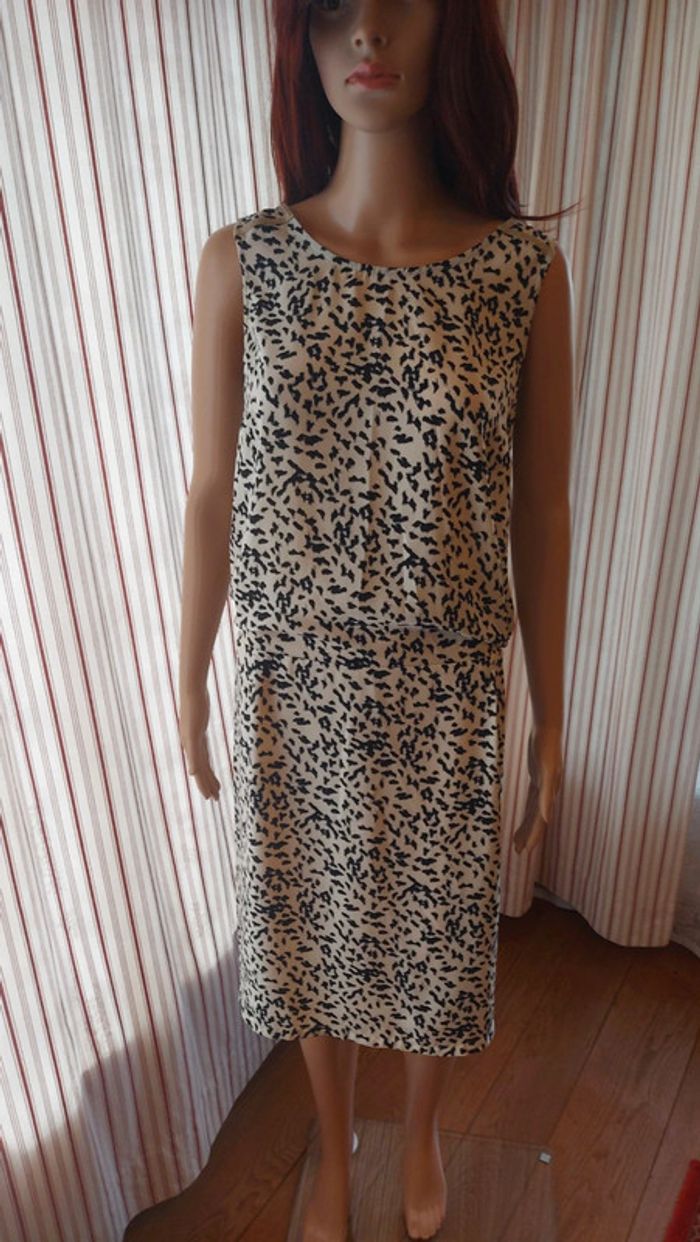 Robe CKS t M noire et blanc - photo numéro 3