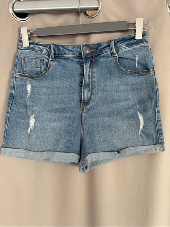 Mini short en jean bleu Kiabi