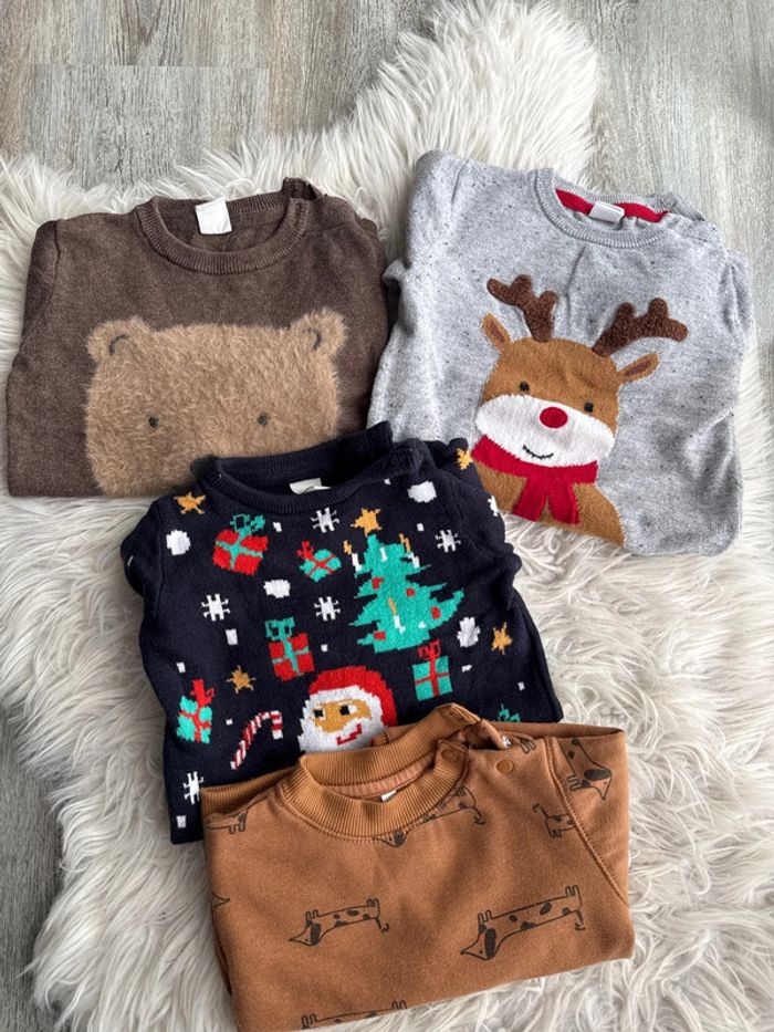 Lot de pull hiver garçon 28 mois