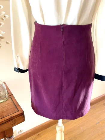 Sublime Jupe Vintage Kiabi - Bordeaux/Aubergine - Touché Pêche