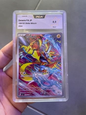Pokémon carte gradée Zeraora AR PCA 9.5