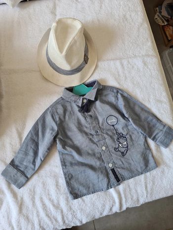 Lot chemise Disney et Chapeau Sergent Major
