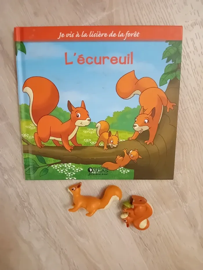 Lot de 2 livres + animaux édition atlas jeunesse