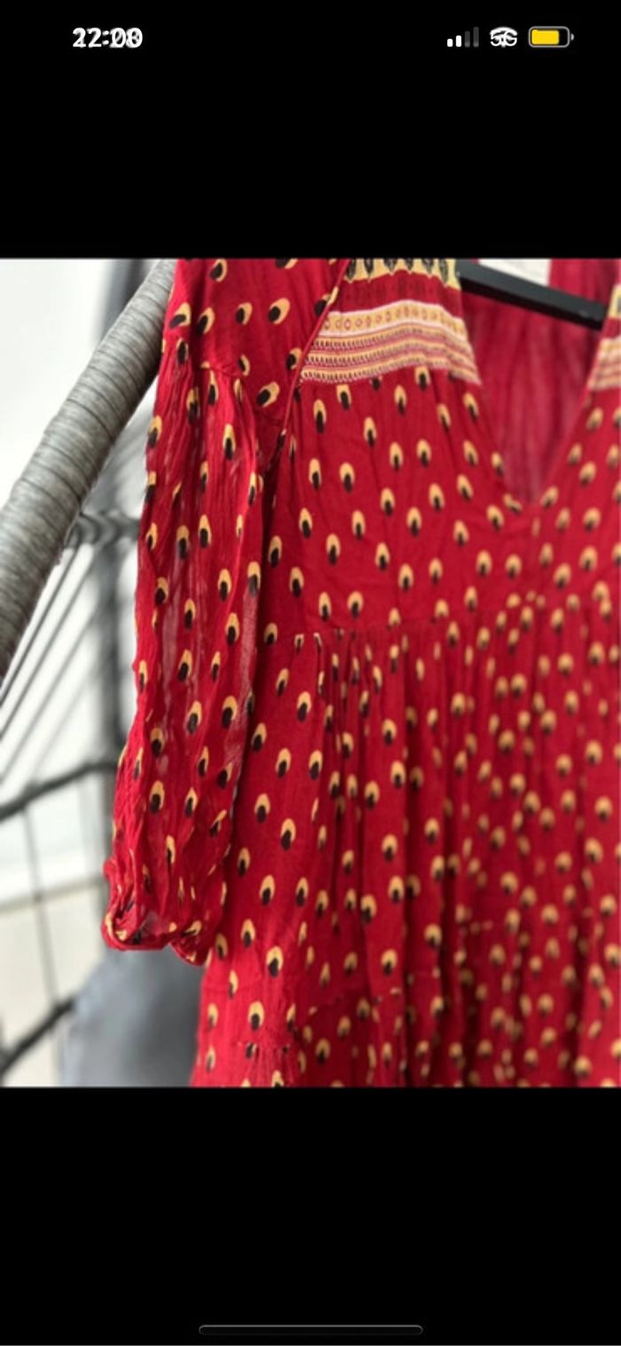 Robe d’été Ba&SH rouge - photo numéro 4