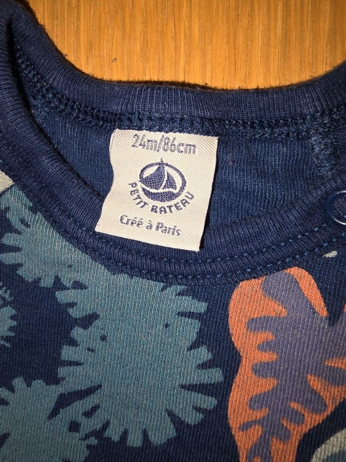 Pyjama Petit Bateau feuilles animaux 24 mois - photo numéro 3