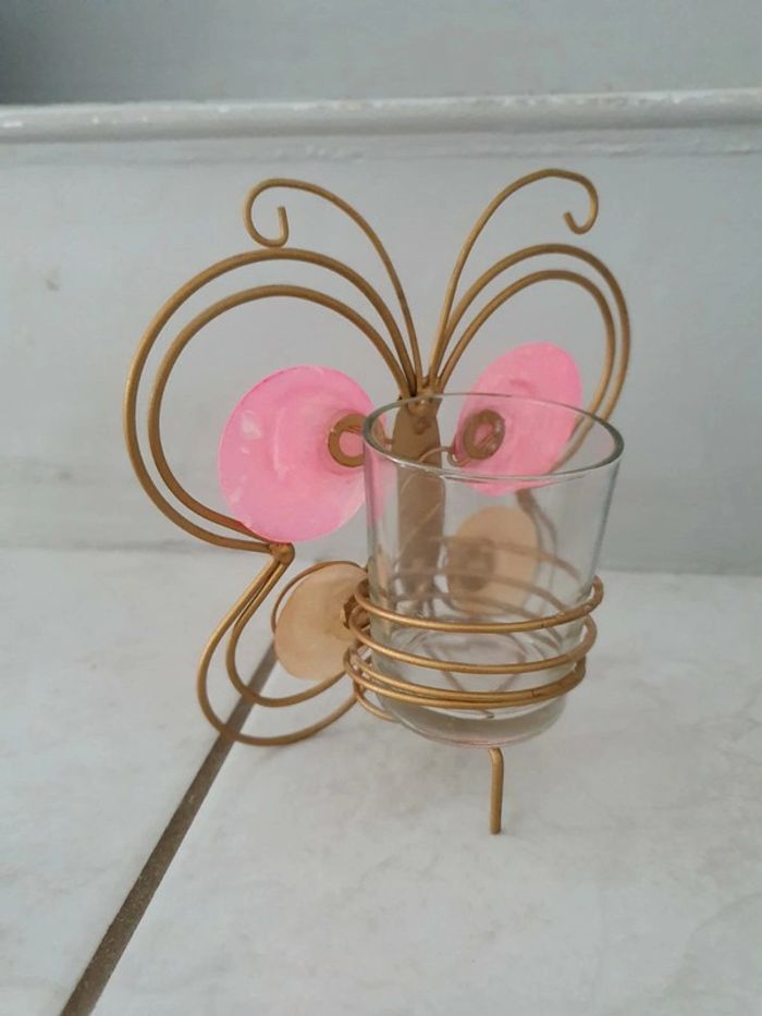 Lot de 2 bougeoirs papillon ZZZ - photo numéro 5