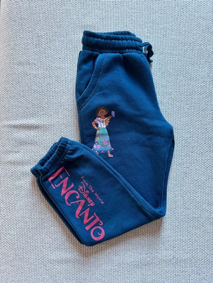 Pantalon souple / jogging Encanto marine, taille 5/6 ans en TBE - photo numéro 4