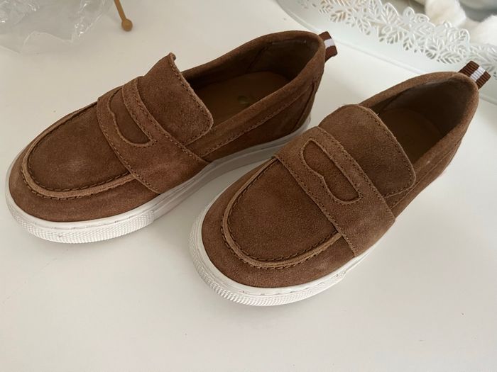 Chaussures en daim camel pour garçon