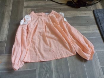 blouse chicaprie rose clair 10 ans