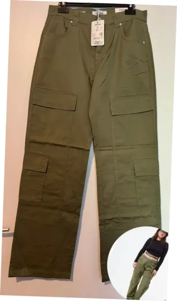 Pantalon cargo kaki