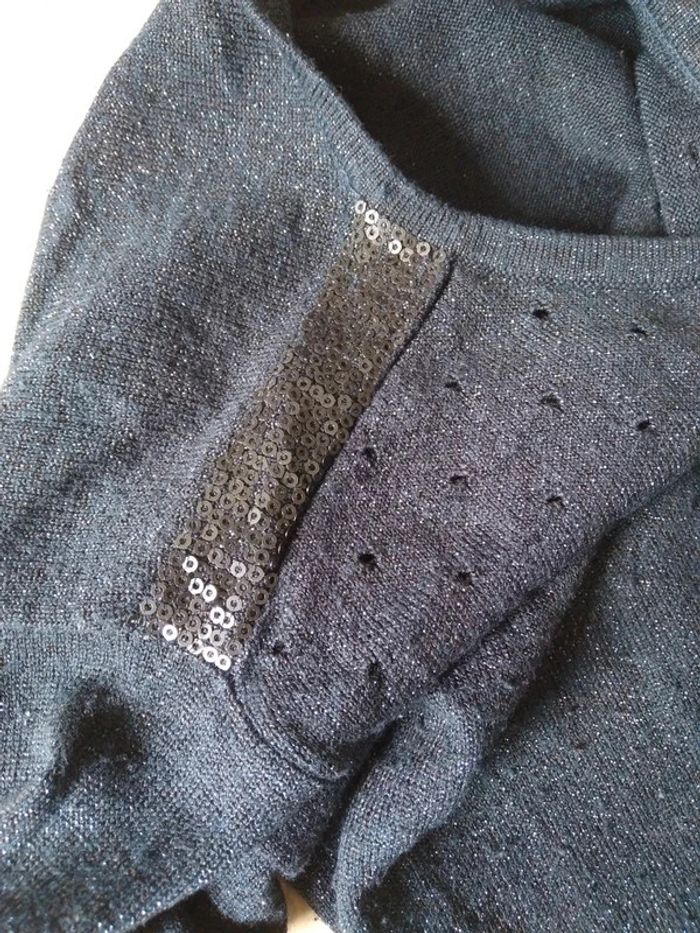 Robe pull bleu marine brillante 6 ans - photo numéro 6