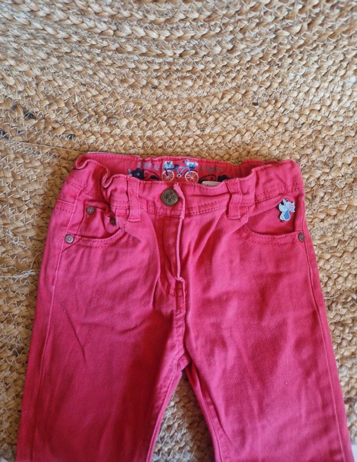 Jolie ensemble chemise en jean et jean rose fille sergent major 3 ans - photo numéro 7