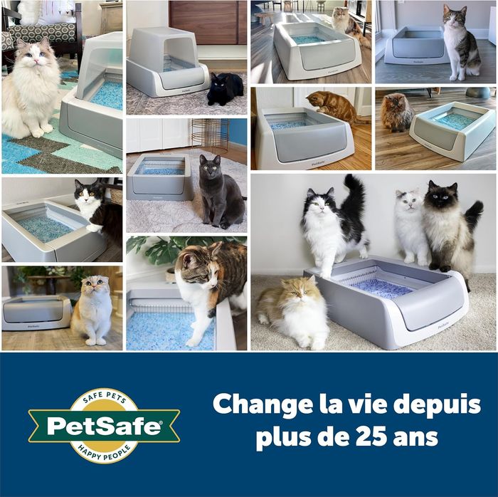[NEUF] Lot de 3 PetSafe ScoopFree Bac à Litière de Remplacement pour Chats avec Cristaux Bleus - photo numéro 8