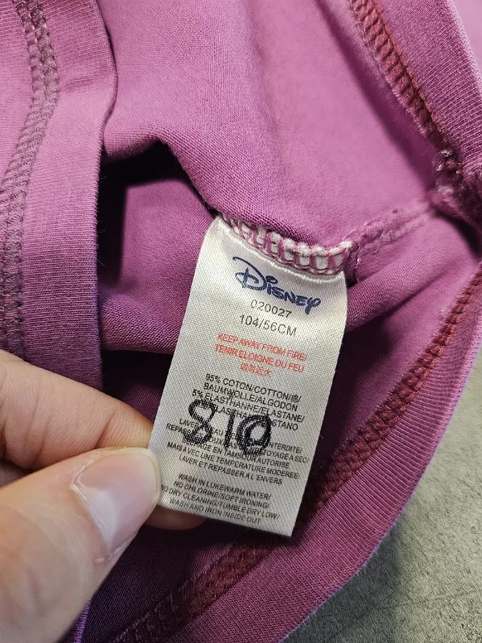 T-shirt à manches longues fille - Taille 4 ans - Disney - Violet - photo numéro 4