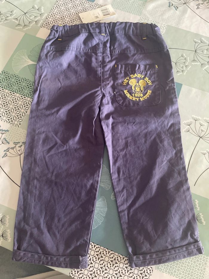 Pantalon bleu Mickey Disney 23mois - photo numéro 3