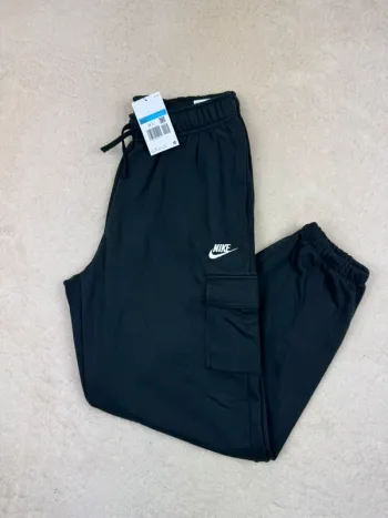 Jogging Oversize Nike Cargo Noir Logo Brodé Neuf Taille M