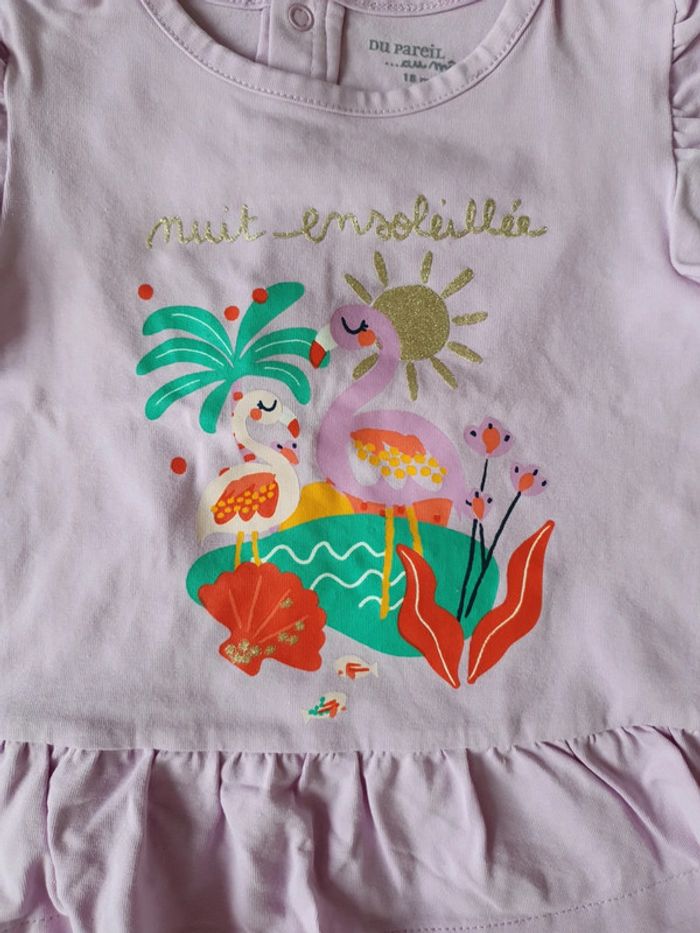 Pijama été DPAM fille 18 mois - photo numéro 3