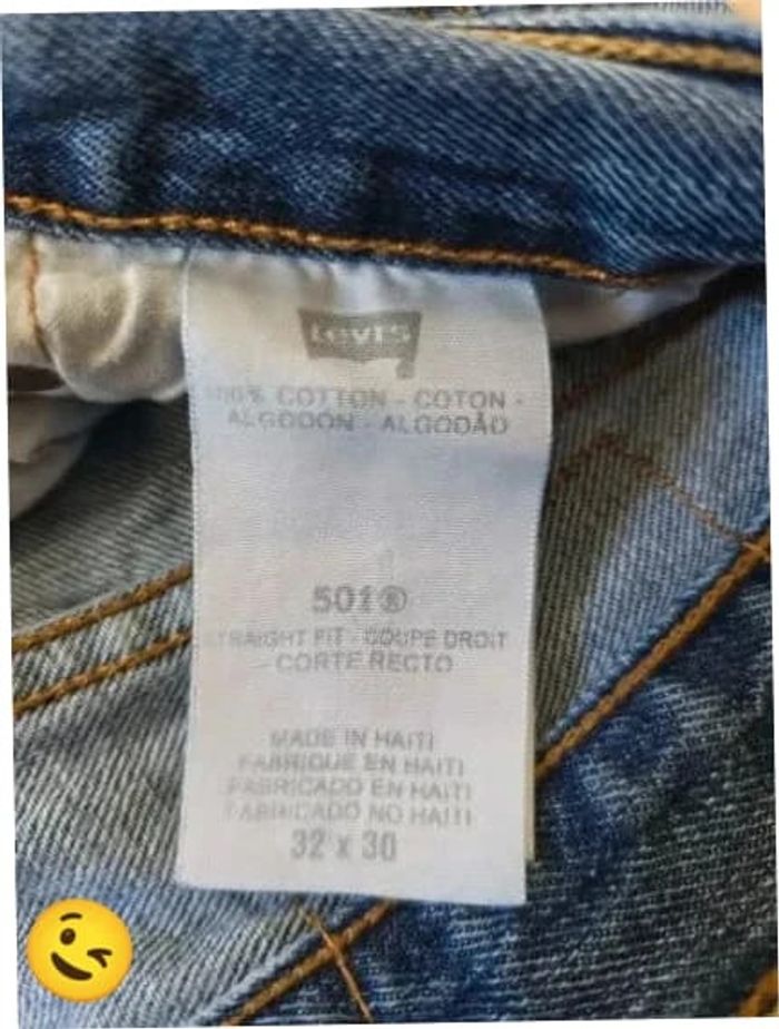 Jeans Levi's 501 W32 FR42 L30 coupe droite bleu Homme Men pan416b - photo numéro 7