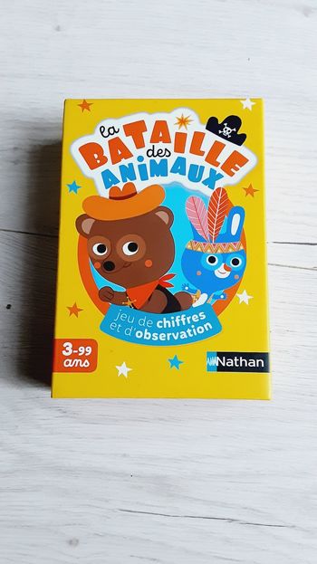 Jeu jouet La bataille des animaux, Nathan