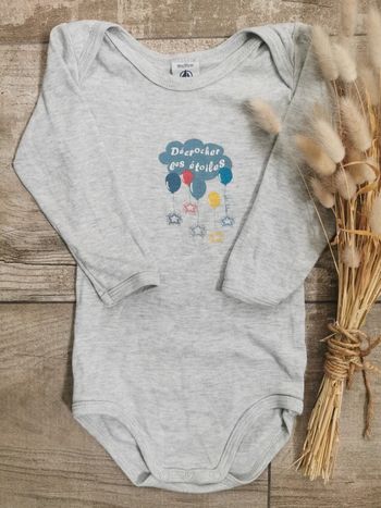 🌺Bodie Petit Bateau 18mois manches longues gris