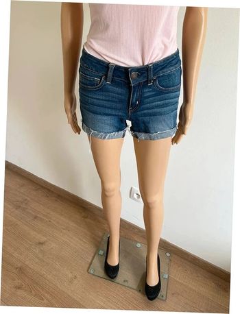 Short court bleu en jean American Eagle taille 0 TBE
