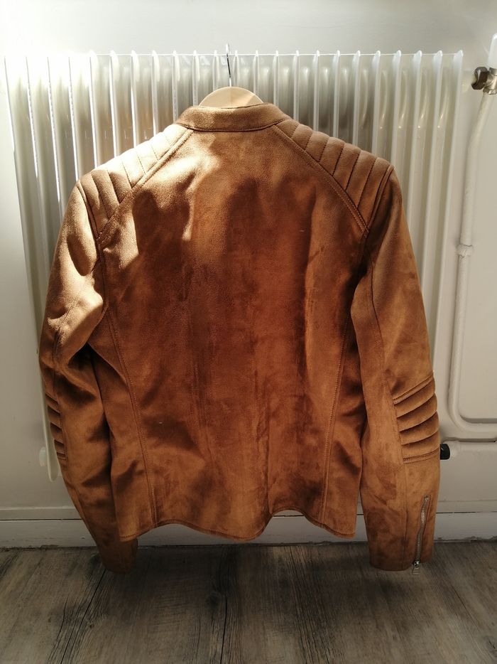 Veste Biker Faux Daim - photo numéro 2