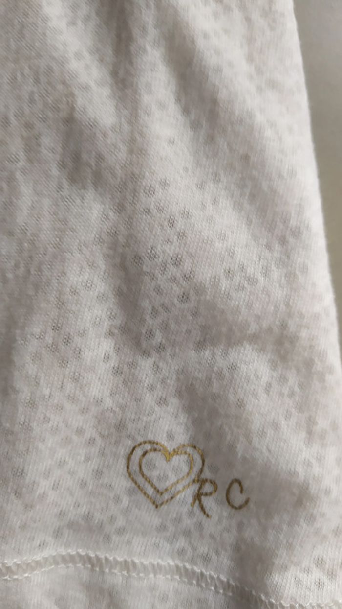 Tee-shirt blanc motifs 12 ans neuf - photo numéro 4