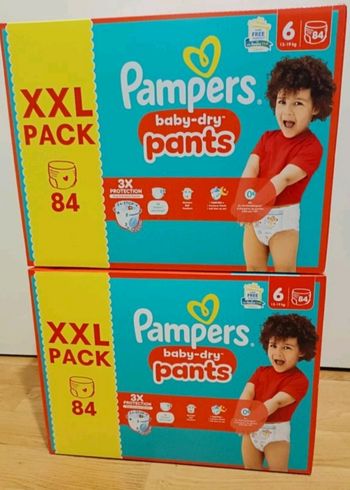 2 cartons de couches pampers pants taille 6 neuf