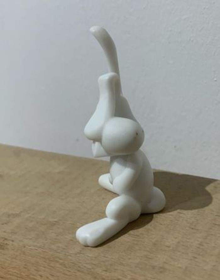 Figurine ancienne lapin blanc - photo numéro 4