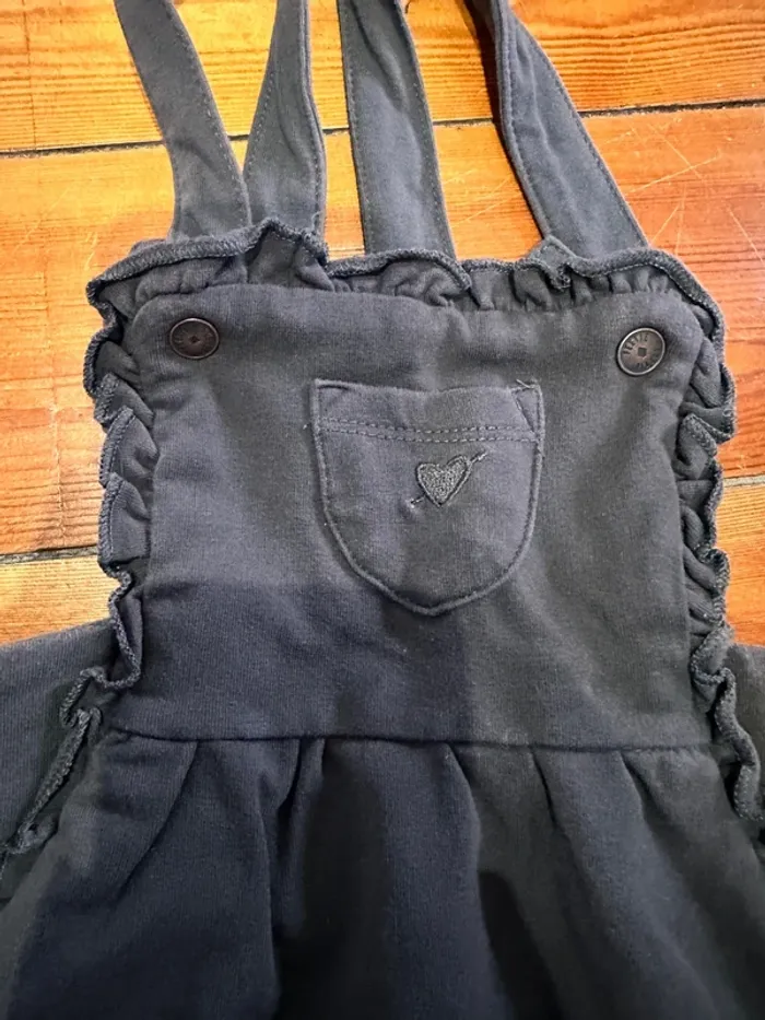 Robe salopette grise - photo numéro 2