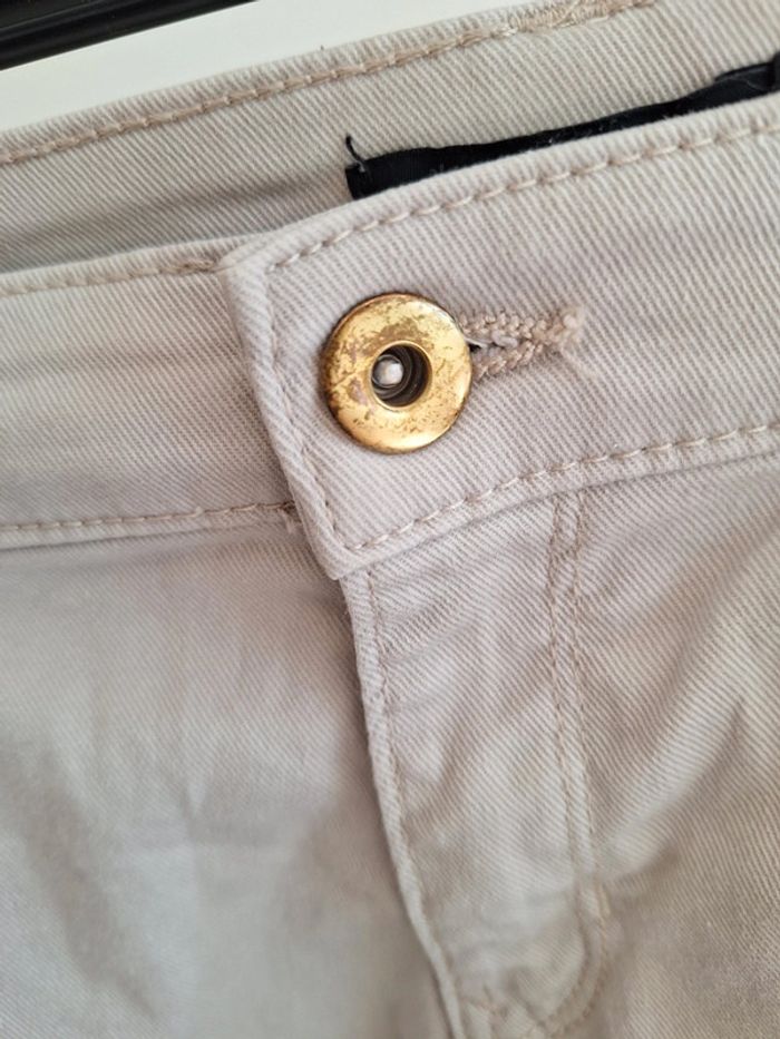 Petit short court gris/beige H&M femme 38 M - photo numéro 4