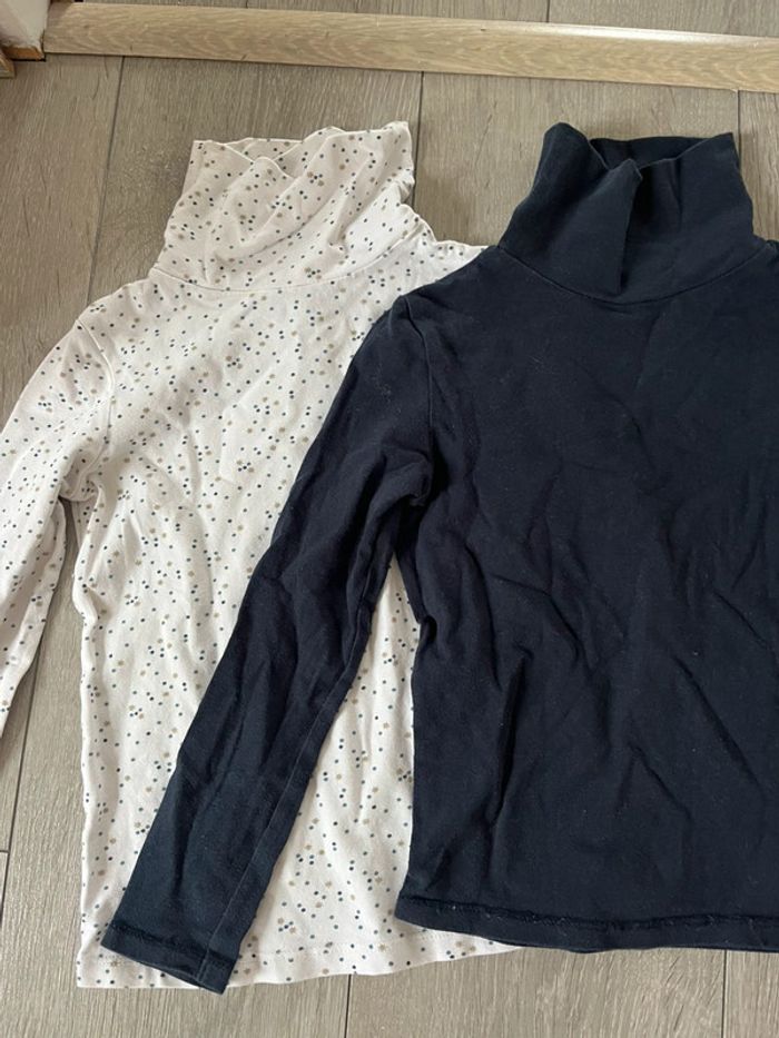 Lot 2 sous-pulls / hauts manches longues fille– taille 6 ans - photo numéro 2